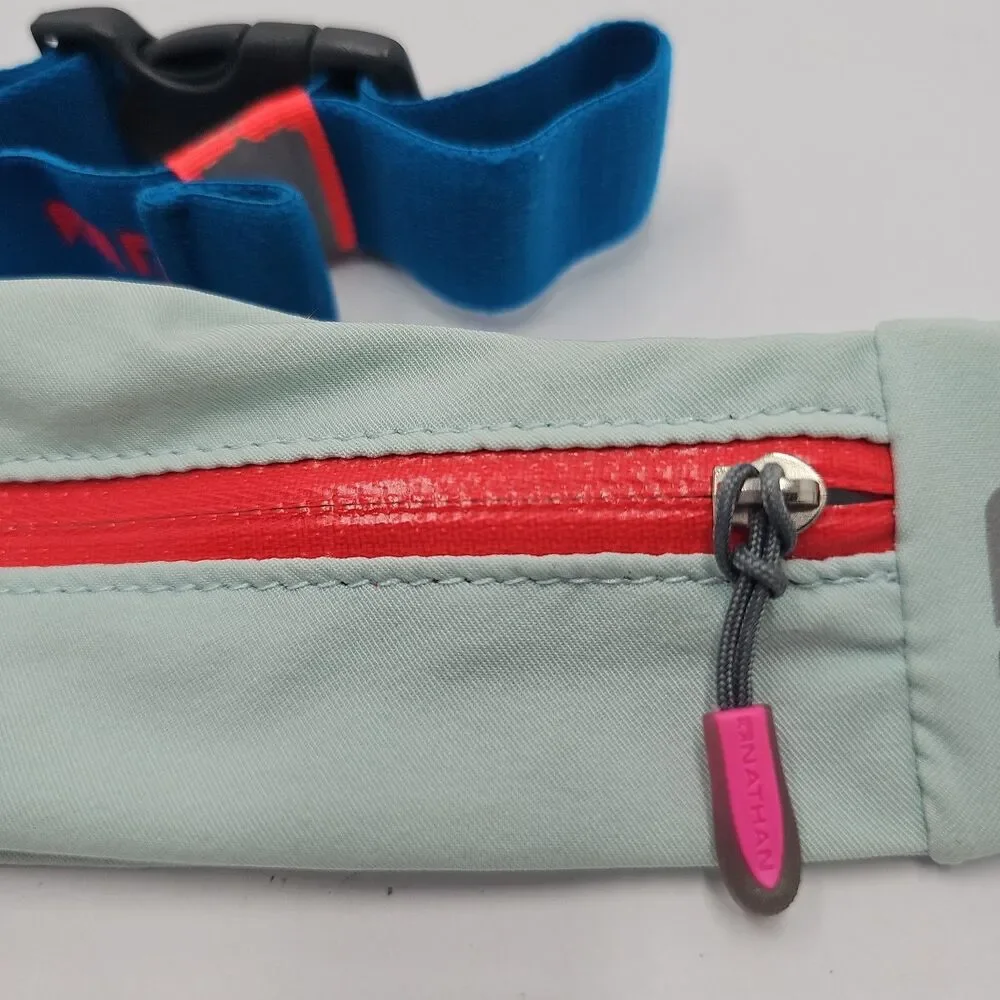 Nathan Fanny Pack Running Sports Belt Turquoise Pink